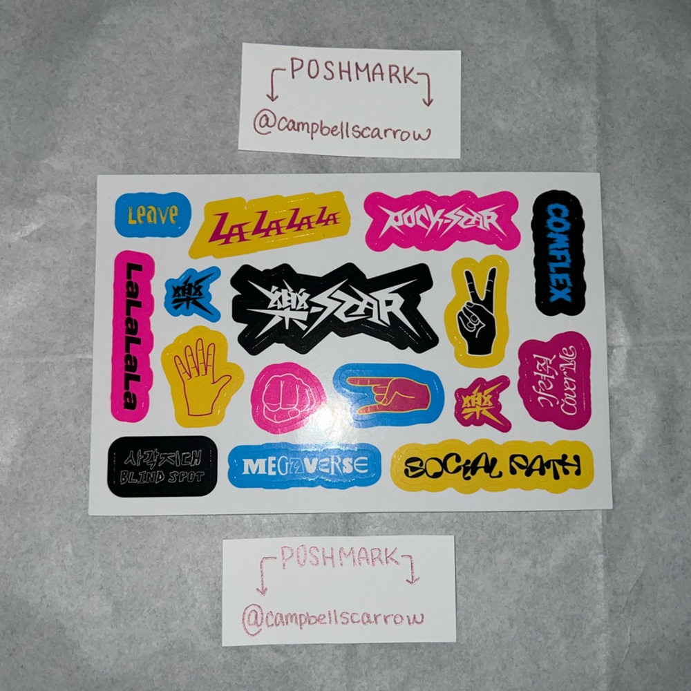 ❣️4/$25❣️ STRAY KIDS AUTHENTIC ALBUM STICKERS ROCKSTAR